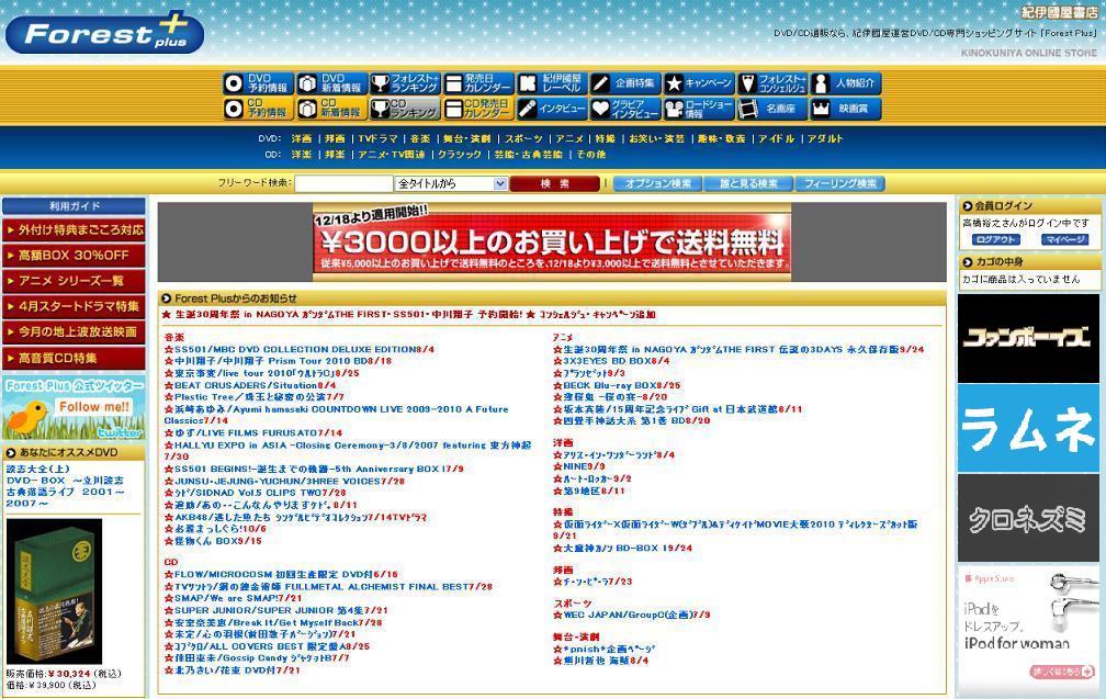 Forest Plusの表示例