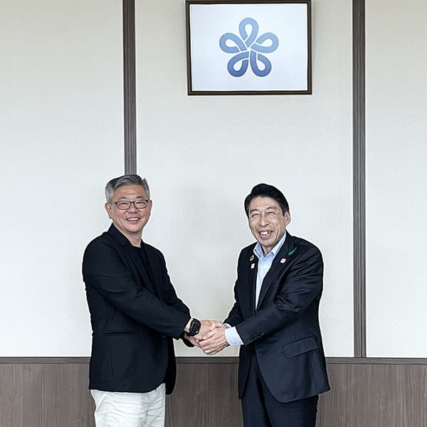 服部知事と弊社長谷川