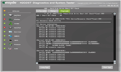 ハードウェア自己診断ツール「H2ODST」