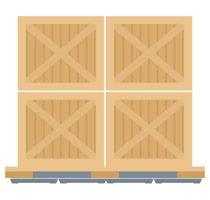 複数のマットを使って数百kgの重量物も
